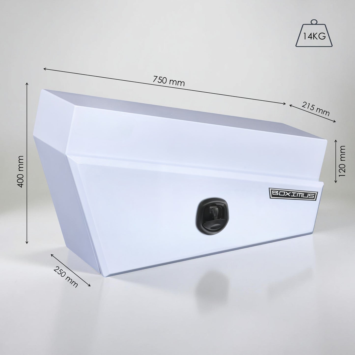 Under Tray Tool Boxes 750 White Whale lock