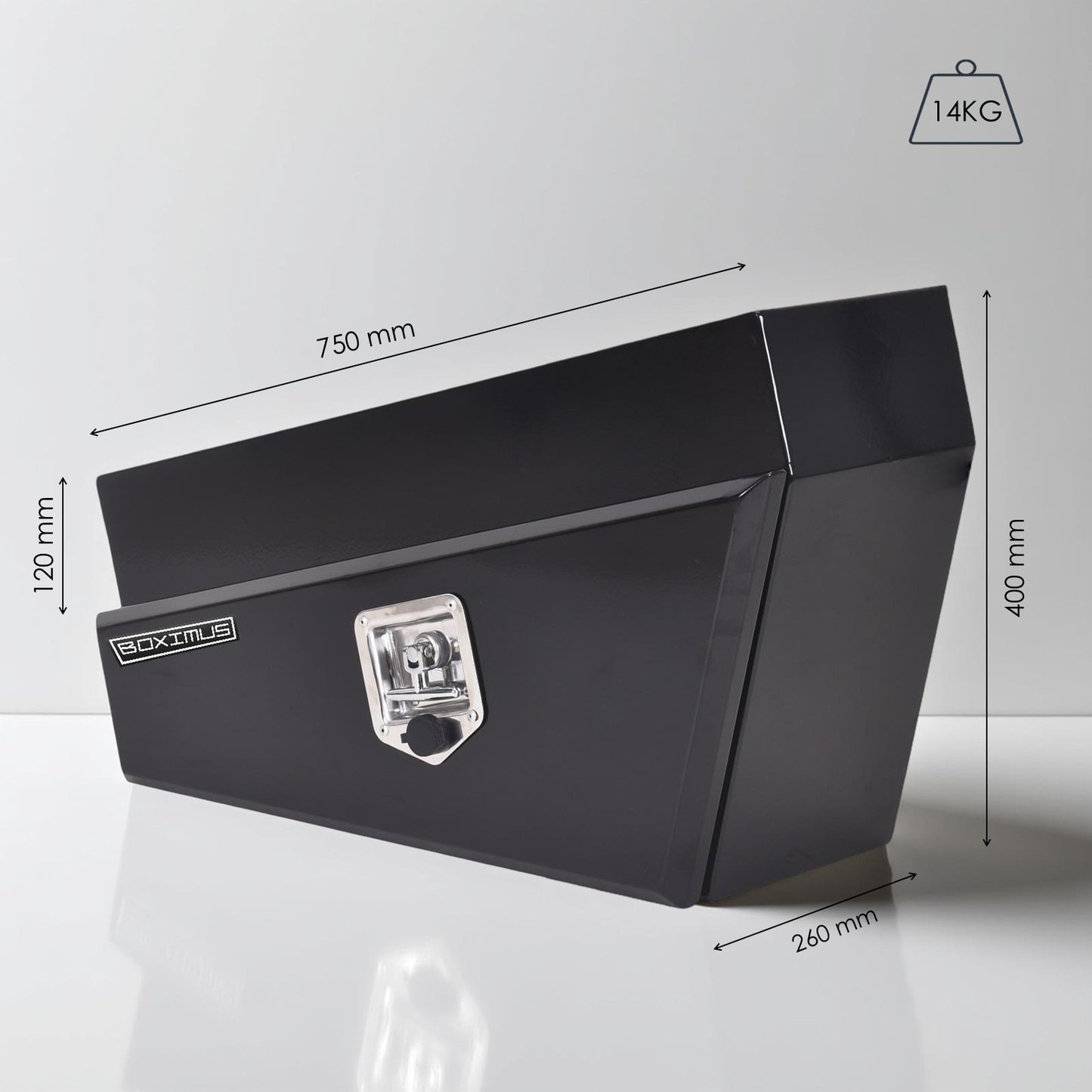 Under Tray Tool Boxes 750 Black