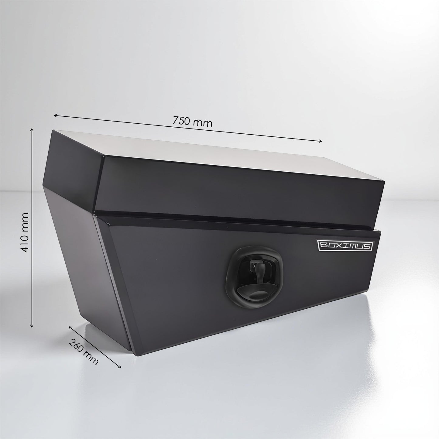 Under Tray Tool Boxes 750 Black Whale lock