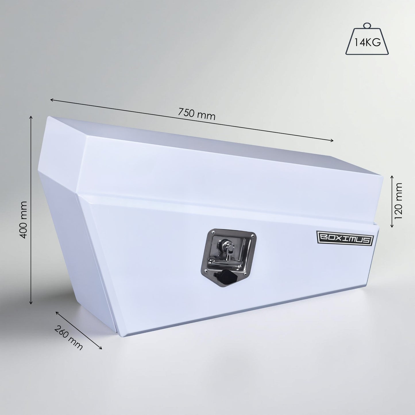 Under Tray Tool Boxes 750 White
