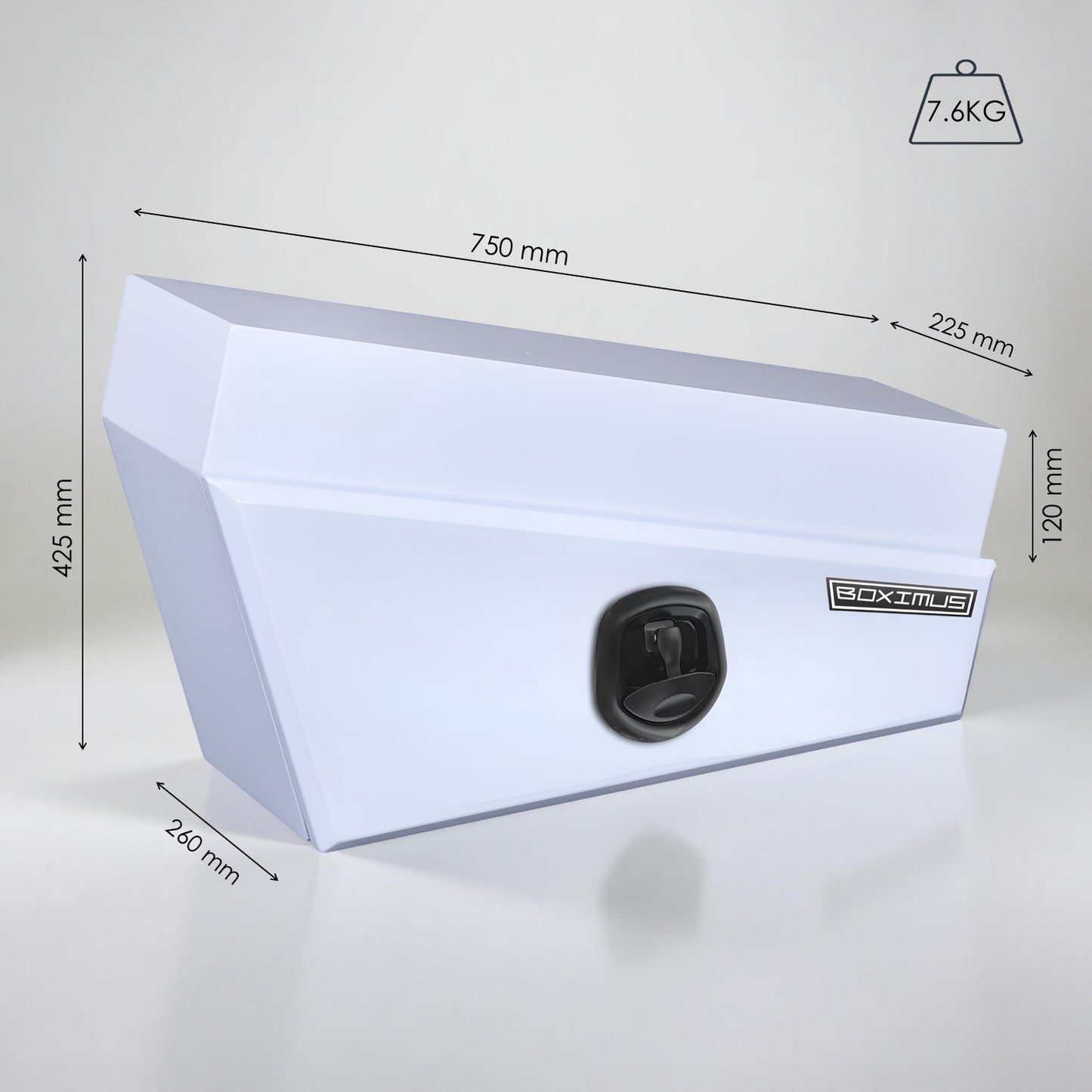 Under Tray Tool Boxes 750 White Whale lock