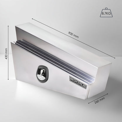 Under Tray Tool Boxes 900 Chrome Whale lock