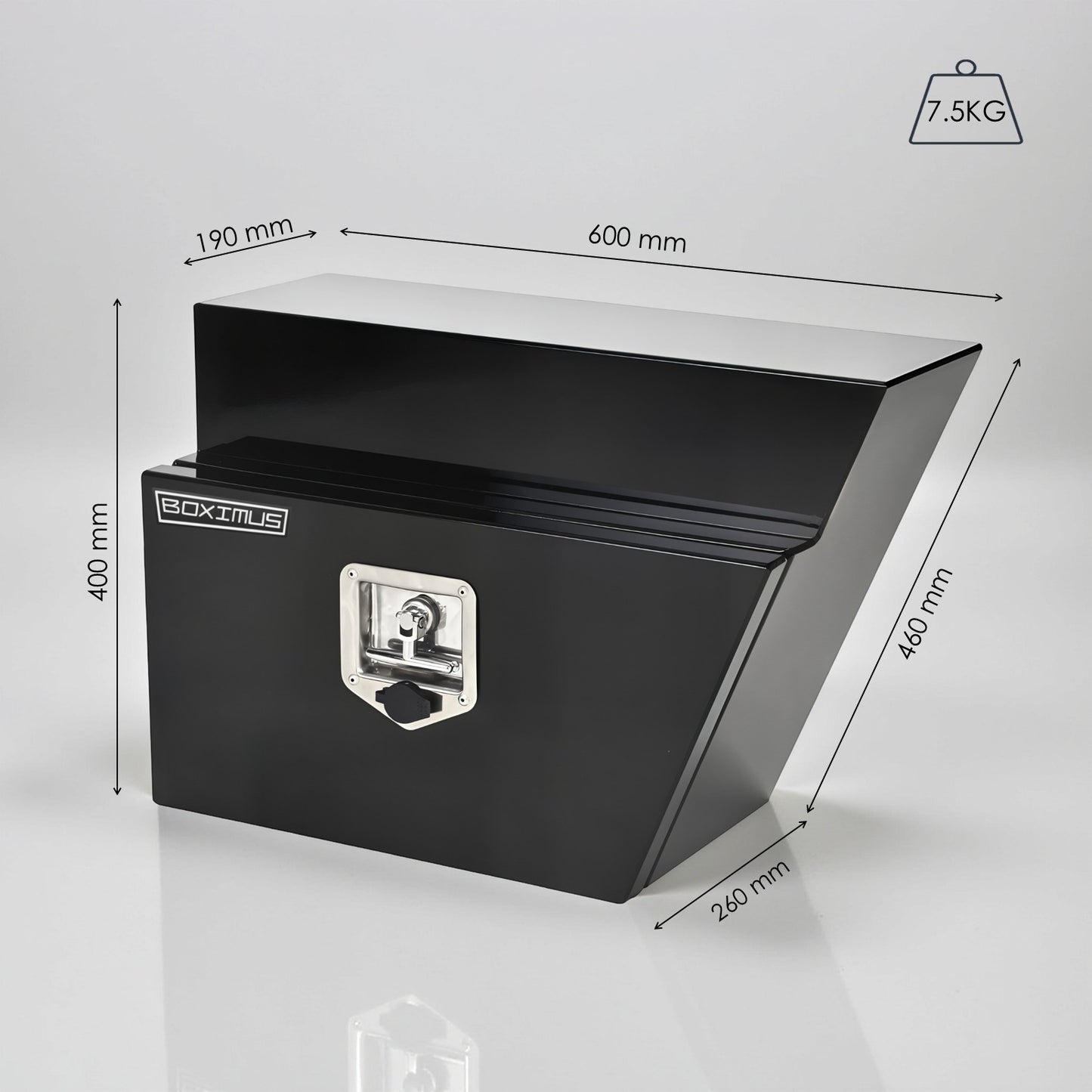 Under Tray Tool Boxes 600 Black