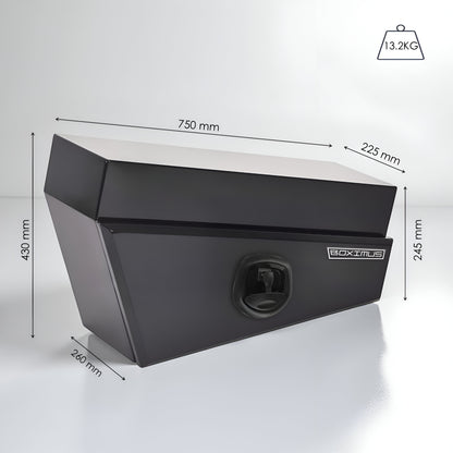 Under Tray Tool Boxes 750 Black Whale lock